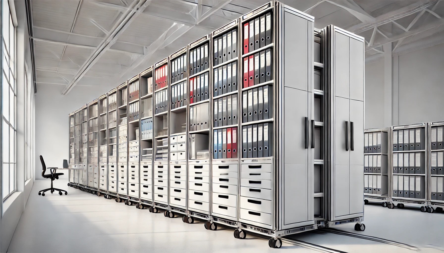 Instalación de archivos rodantes