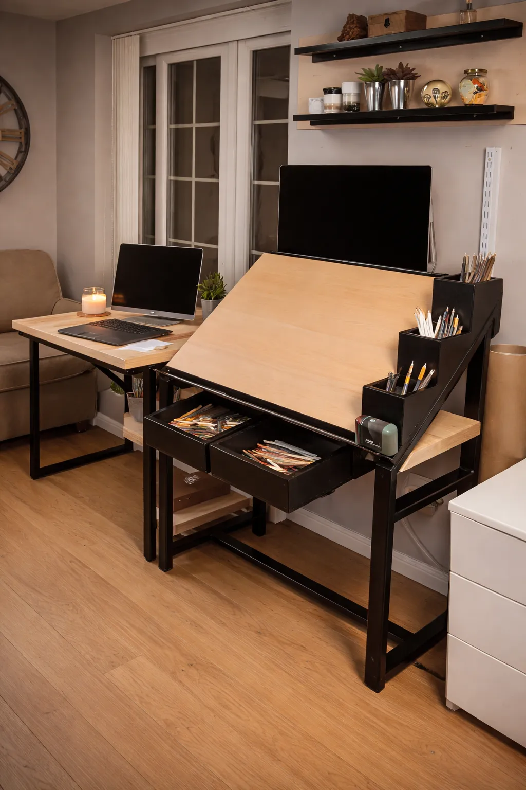 Espacio de home office profesional para jornada completa de trabajo personalizado